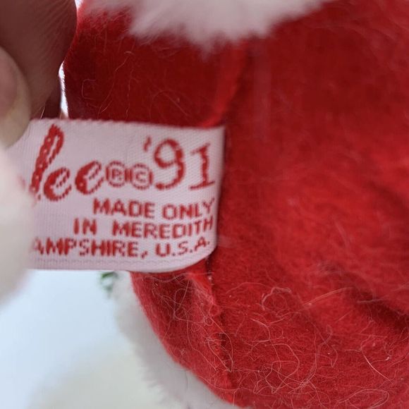 Vntg Lot Of 3 Annalee Santas Cutting Down Tree, Holding Mail Bag And Stocking - Picture 4 of 11